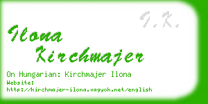 ilona kirchmajer business card